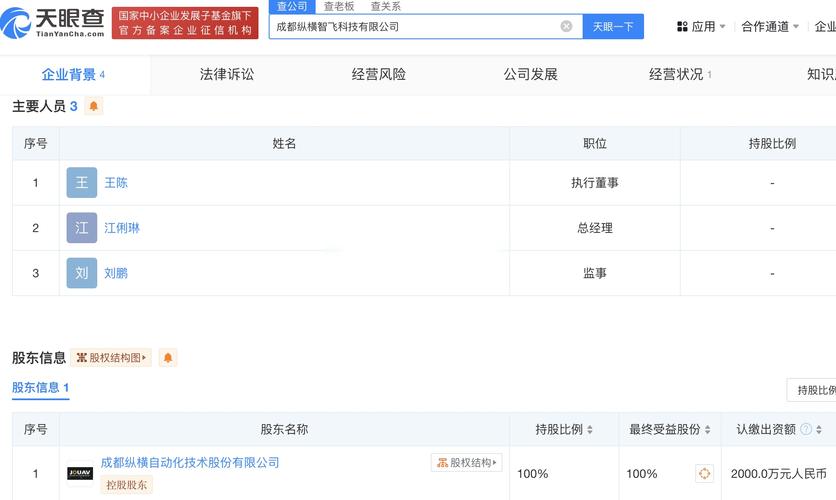 纵横股份成立成都智飞科技公司，加码人工智能行业应用布局
